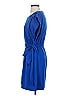Eliza J 100% Polyester Solid Blue Casual Dress Size 2 - photo 5