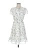Unbranded 100% Polyester Floral White Ivory Casual Dress Size XS - photo 1