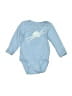 Rabbit Skins 100% Cotton Blue Long Sleeve Onesie 3-6 MO / 6 MO - photo 1