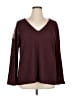 Weekend Suzanne Betro Burgundy Pullover Sweater Size 1X - photo 1