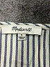 Madewell 100% Viscose Stripes Silver Blue Short Sleeve Blouse Size S - photo 7