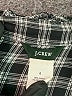 J.Crew Checkered-gingham Black Long Sleeve Blouse Size 0 - photo 7