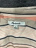 Madewell 100% Viscose Stripes Silver Short Sleeve Blouse Size S - photo 7