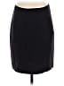 Theory Solid Black Wool Skirt Size 15 (estimated) - photo 1