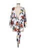 Buddy Love 100% Rayon White Purple Kimono Size M - photo 1
