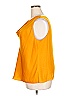 1.State Yellow Brown Sleeveless Blouse Size 2X - photo 5
