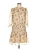 Blu Pepper 100% Polyester Tan Casual Dress Size M - photo 1
