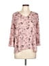 a.n.a. A New Approach 100% Polyester Pink 3/4 Sleeve Blouse Size L - photo 1