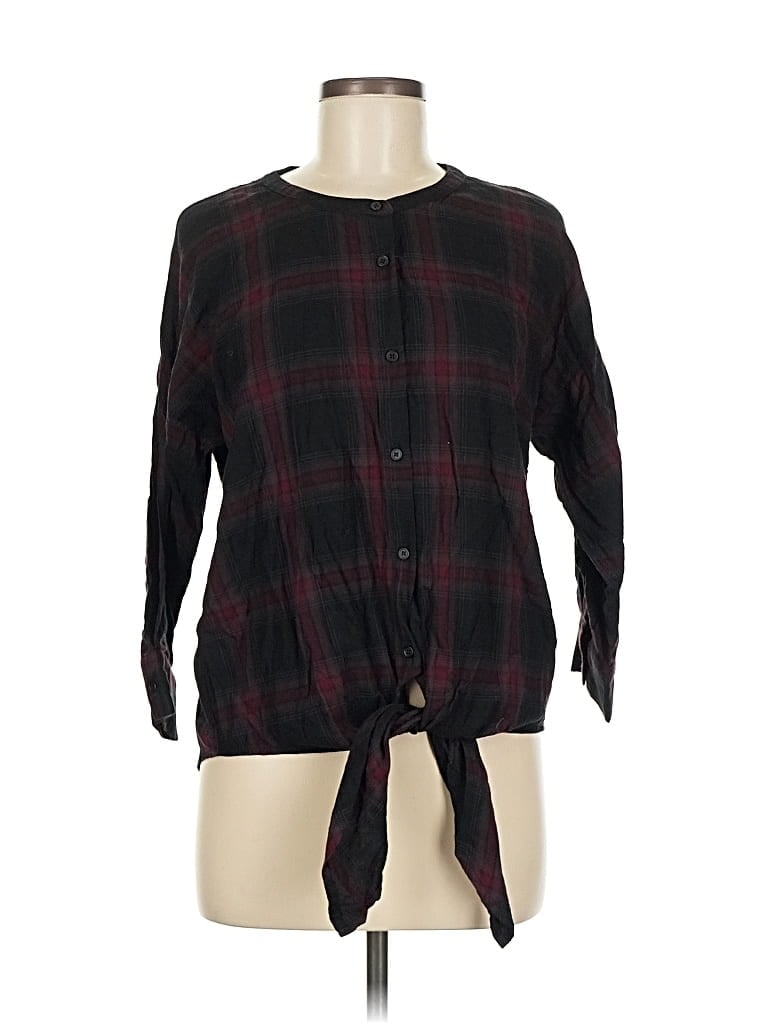 Pre-owned Lovestitch 3/4 Sleeve Blouse In Black