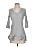 Soft Surroundings 100% Cotton Gray Pullover Sweater Size S - photo 1
