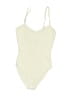 Zara Solid Ivory Bodysuit Size S - photo 1