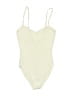 Zara Solid Ivory Bodysuit Size S - photo 2