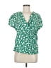 Beacon Green Short Sleeve Blouse Size M - photo 1