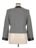 Neiman Marcus 100% Wool Houndstooth Gray Black Wool Blazer Size 16 - photo 2