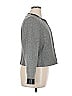 Neiman Marcus 100% Wool Houndstooth Gray Black Wool Blazer Size 16 - photo 4