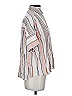 Madewell 100% Viscose Stripes Silver Short Sleeve Blouse Size S - photo 4