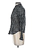 J.Crew Checkered-gingham Black Long Sleeve Blouse Size 0 - photo 5