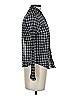 J.Crew Checkered-gingham Black Long Sleeve Blouse Size 0 - photo 4