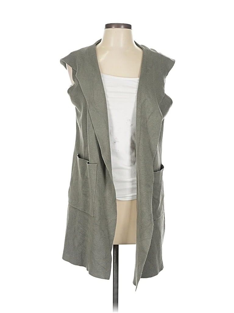 Pre-owned Evolution By Cyrus Cardigan Sweater In Gray