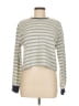 Sisstrevolution Stripes Silver Pullover Sweater Size M - photo 1
