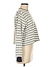 Sisstrevolution Stripes Silver Pullover Sweater Size M - photo 4