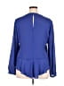 Jennifer Lopez 100% Polyester Blue Long Sleeve Polo Size XL - photo 2