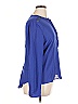 Jennifer Lopez 100% Polyester Blue Long Sleeve Polo Size XL - photo 4