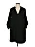 Lush Solid Black Casual Dress Size S - photo 1