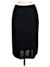 MING WANG 100% Acrylic Solid Black Formal Skirt Size M - photo 2