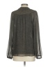 Ann Taylor LOFT 100% Polyester Gray Long Sleeve Blouse Size S - photo 2