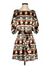 BCBGMAXAZRIA Print Brown Casual Dress Size XS - photo 1