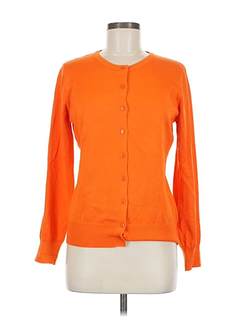 Pre-owned Grace Karin Cardigan Sweater In Orange