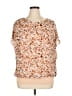 VIISHOW Brown Short Sleeve Blouse Size XL - photo 1