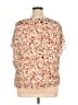 VIISHOW Brown Short Sleeve Blouse Size XL - photo 2