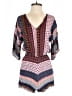 Venus 100% Polyester Paisley Blue Romper Size XS - photo 1