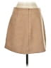 Pink Lily Solid Tan Casual Skirt Size S - photo 2