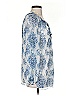 Studio M 100% Polyester Blue 3/4 Sleeve Blouse Size S - photo 4