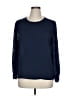 Pleione 100% Polyester Blue Long Sleeve Blouse Size XL - photo 1