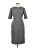 Anne Klein Solid Gray Casual Dress Size 6 - photo 1