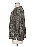 Dana Buchman 100% Polyester Animal Print Black 3/4 Sleeve Blouse Size L - photo 5