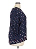 Joules Polka Dots Blue 3/4 Sleeve Blouse Size 14 - photo 4