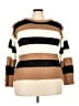 Caren Sport Stripes Brown Pullover Sweater Size 3X - photo 1