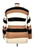 Caren Sport Stripes Brown Pullover Sweater Size 3X - photo 2