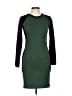 Assorted Brands Color Block Green Casual Dress Size L - photo 1