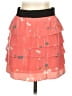 Gemma Hearts Orange Casual Skirt Size XS - photo 2