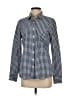 J.Crew 100% Cotton Checkered-gingham Blue Long Sleeve Button-Down Shirt Size 4 - photo 1