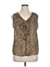 Unbranded Brown Sleeveless Blouse Size XL - photo 1