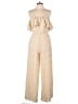 She + Sky 100% Polyester Tweed Ivory Jumpsuit Size S - photo 1