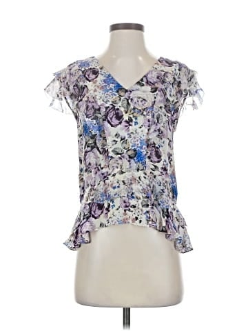 Parker Short Sleeve Silk Top (view 1)