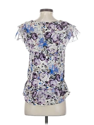 Parker Short Sleeve Silk Top (view 2)